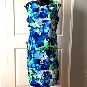 Vince Camuto Sleeveless Floral  Print Dress Sz 10